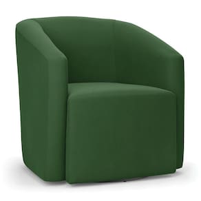 Poltrona Stella Max Suede Verde Base Giratória - D`rossi