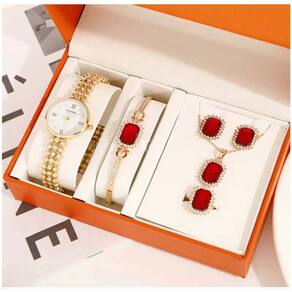 Conjunto de joias, relógio feminino exclusivo de luxo, pulseira com pingente