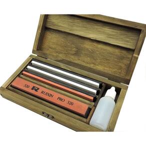 Amolar Pedras Japonesas Afiar Facas Grana: 320, 1000, 2000, 3000.