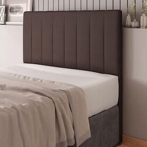 Cabeceira Cama Box Casal King Size Ivana 193cm Sintético Marrom - Abmaza