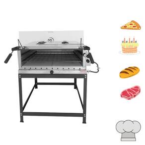 Forno de Pizza Industrial à Gás com Infravermelho 95x95cm Inox MR Fogões