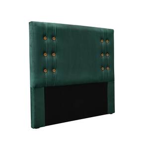 Cabeceira Cama Box King 195cm E Recamier Gênova Veludo Verde S04 - D`rossi