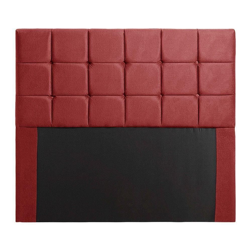 Cabeceira Julia 1,40 Casal Veludo Shop Das Cabeceiras Vermelho
