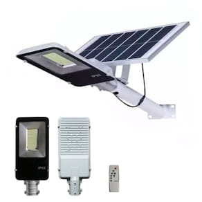 Holofote LED Solar Focus 100W IP65 com painel solar de 30W