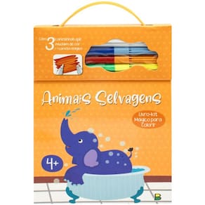 Livro-kit mágico para colorir - Animais selvagens