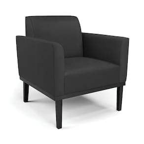 Poltrona Base De Madeira Fixa Preto Marisa Corino D03 - D\`rossi Cor Preto