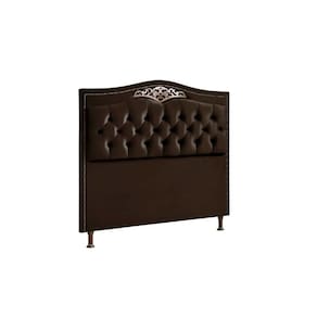 Cabeceira Holanda 140cmcasal Veludo Shop Das Cabeceiras Marrom Chocolate