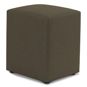 Puff Decorativo Sala De Estar Quadrado 36x47cm Linho Cacau - Desk Design