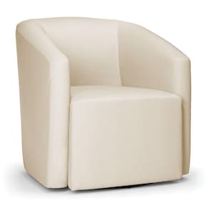 Poltrona Stella Max Corino Base Giratória - D`rossi Cor Bege