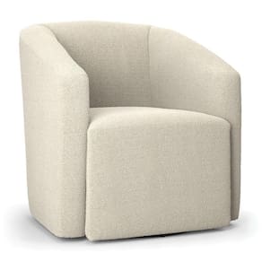 Poltrona Stella Max Bouclê Base Giratória - D`rossi Cor Bege