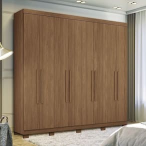 Guarda Roupa 8 Pt E 4 Gv Com Pés Master New Santos Andirá Jatoba