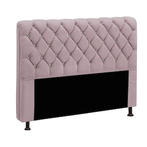Cabeceira Fernanda 1,40 Casal Veludo Shop Das Cabeceiras Rose
