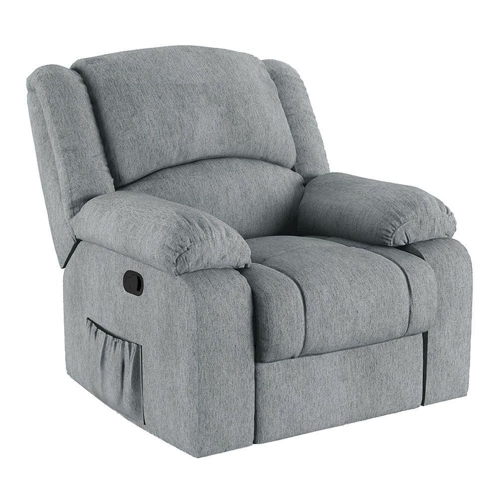 Poltrona Do Papai Reclinável Melim Zero Wall Linho Fh1 - D`rossi Cor Cinza