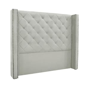 Cabeceira Cama Box Casal 140cm E Recamier Vicenza Veludo Prata S04 - D`rossi