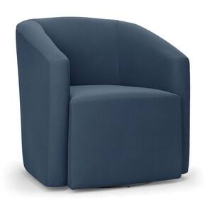Poltrona Stella Max Suede Base Giratória - D`rossi Cor Azul Marinho