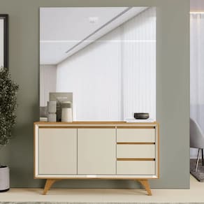 Buffet Vertex 02 Portas - Naturalle/Off White - Mavaular