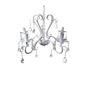 Luminária pendente Lagrima White Candlestick 5 Arms