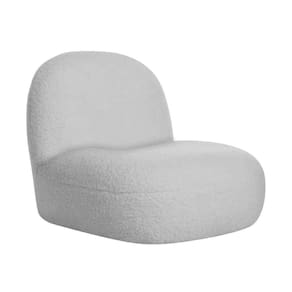 Poltrona Decorativa Sala Quarto Recepção Amsterdã Linho - Adj Decor Cor Cinza Claro