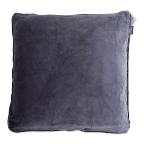 Almofada Mallorca Velvet Grey 50x50cm com enchimento e fecho
