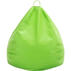 Pufe Child Peel de couro ecológico verde 60x50x50 cm, design máximo