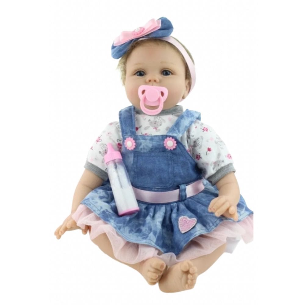 Boneca Reborn Realistic Baby Doll Silicone Guagua em tamanho real