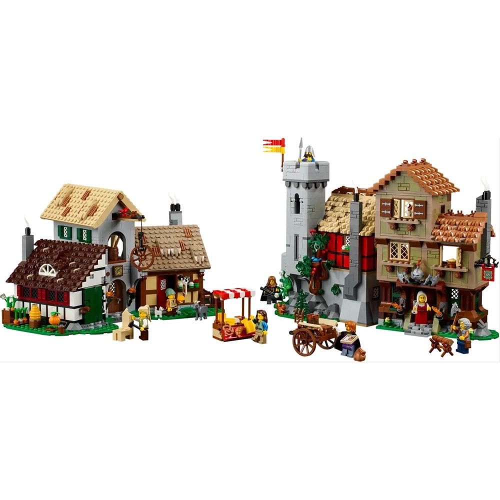 Blocos de construção Ícones da praça da cidade medieval 10332