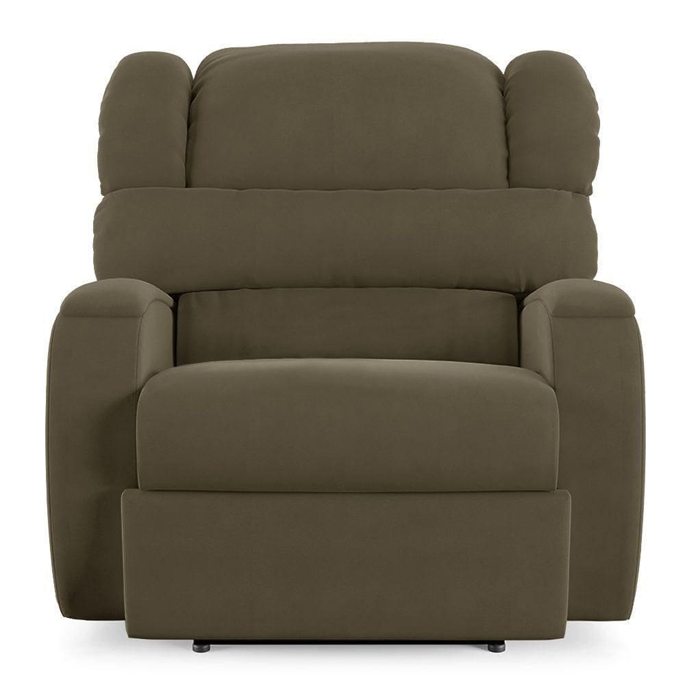 Poltrona Do Papai Sala De Cinema Reclinável Manchester Elétrica Usb Veludo Capuccino