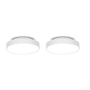 Kit com 2 Plafons para 4 Lâmpadas Redondo 50cm 7653 Jd Molina Branco