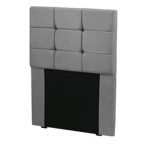 Cabeceira Cama Box Solteiro 0.90 Julia Shop Das Cabeceiras Cinza Chumbo