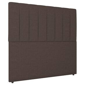 Cabeceira Cama Box Solteiro Ivana 90cm Linho Marrom - Abmaza