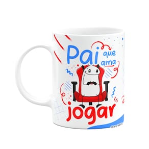 Caneca Flork Dia dos Pais - Pai que ama jogar video game