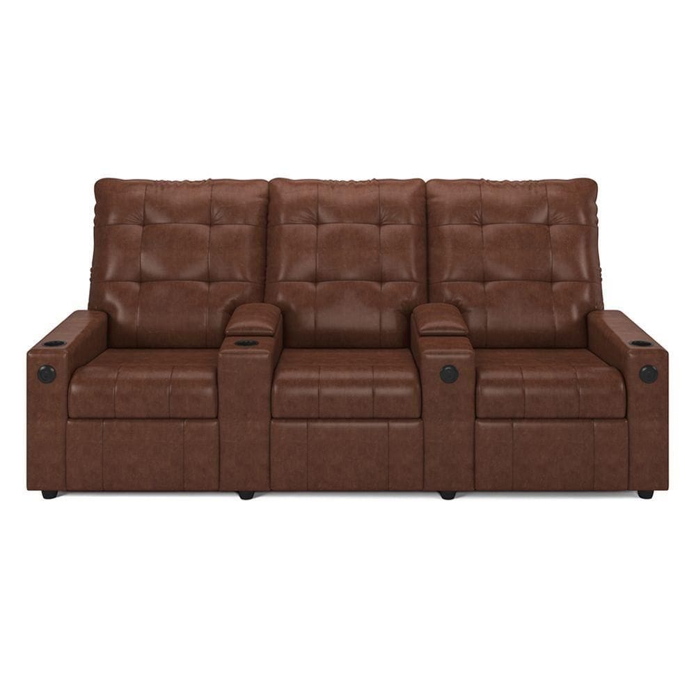 Poltrona Do Papai Reclinável Sala De Cinema Barcelona Elétrica Touch Massagem Usb Caramelo Brilho