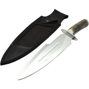Faca Javalizeira Custom, Forjada Aço Alemão Inox 11 pol.