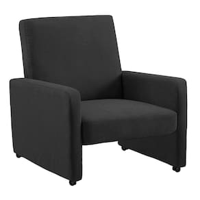 Poltrona Mirella Suede Grafite Com Rodízios - D`rossi