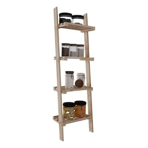 Conjunto Estante De Madeira Simples Multiuso E Arara Guardar Roupa Simples Madeira Natural Moderna