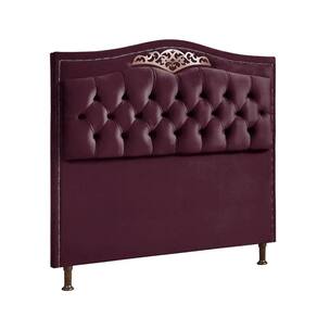 Cabeceira Estofada Holanda 0,90 Solteiro Veludo Shop Das Cabeceiras Roxo