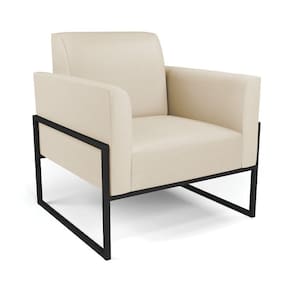 Poltrona Base Industrial Alta Preto Marisa Corino Bege D03 - D\`rossi