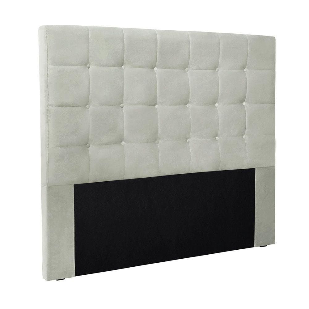 Cabeceira Cama Box King 195 Cm Verona Veludo Prata S04 - D`rossi