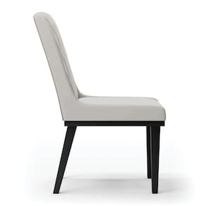 Cadeira Sala De Jantar Base Madeira Preto Kit 4 Sofia Veludo D03 - D`rossi Cor Cinza