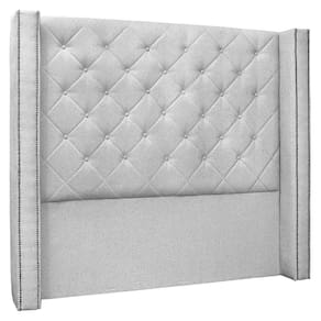 Cabeceira Solteiro Cama Box 90cm Louise S06 Linho Grigio - Mpozenato