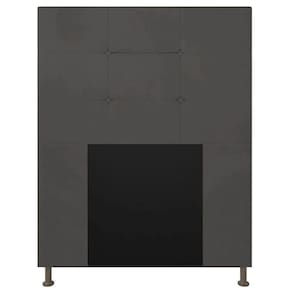 Cabeceira Solteiro 0,90m Zurique Suede Grafite - Pallazio