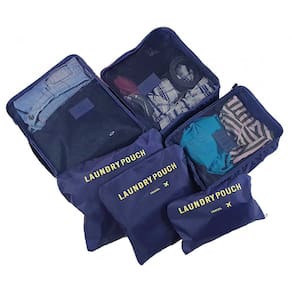 Kit Organizador Viagem 6 Pcs Travel Laundry Pouch