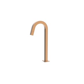 Torneira De Cuba Rose Gold Lavatório Quadrado Bica Alta 1/4v
