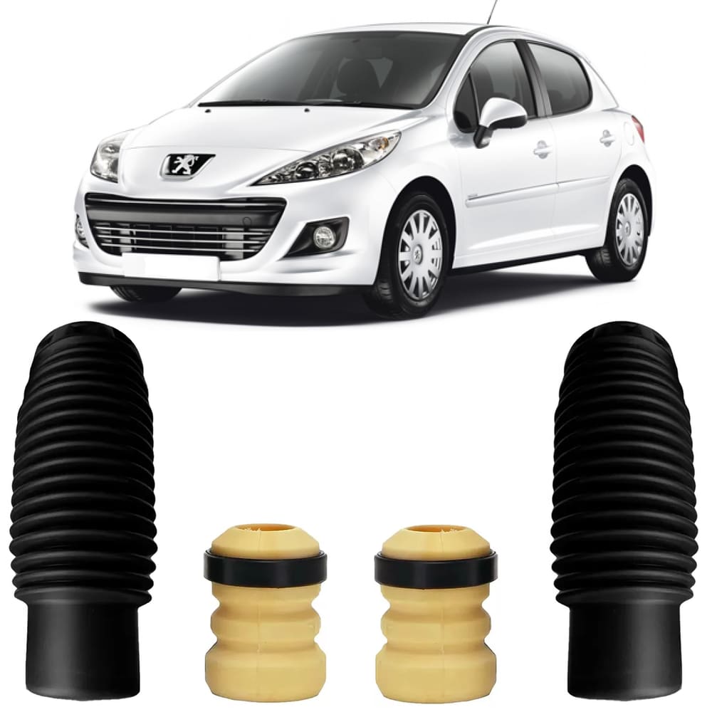 Kit Batente + Coifa Amortecedor Peugeot 206 / 207 Sw/ Hoggar