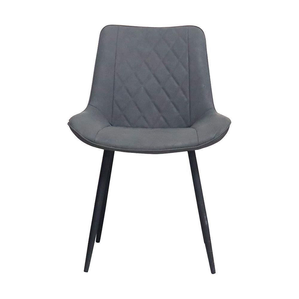 Cadeira Haifa Assento Em Mdf E Base Em Aço Pintado Fratini Grafite