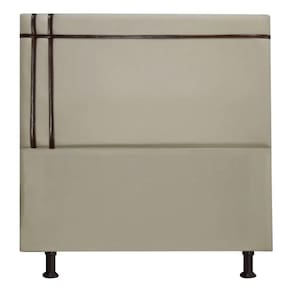 Cabeceira Royal 195cm Suede Fita Shop Das Cabeceiras Bege