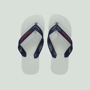 Chinelo Havaianas Masculino Power Light Solid Branco com Azul
