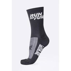 Meia HUPI Run For Fun Preto