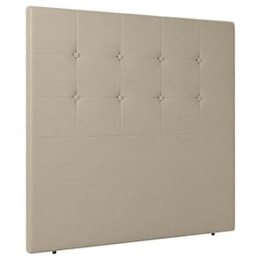 Cabeceira Cama Box Casal Queen Size Luana 160cm Sintético Bege