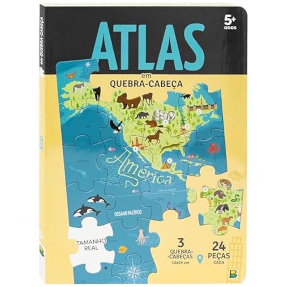 Nosso mundo - Atlas, em quebra-cabeça